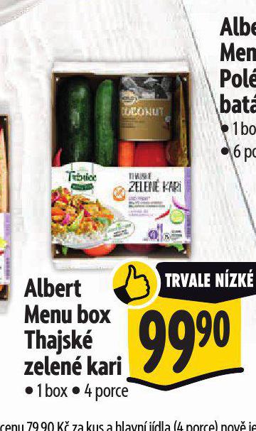 MENU BOX THAJSK ZELEN KARI