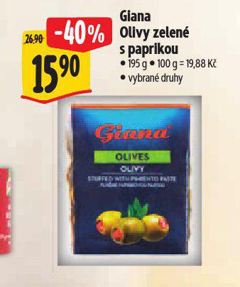 GIANA OLIVY  ZELEN S PAPIRKOU