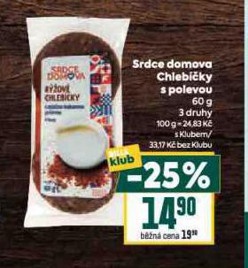 SRDCE DOMOVA CHLEBKY S POLEVOU