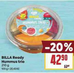 BILLA READY HUMMUS TRIO