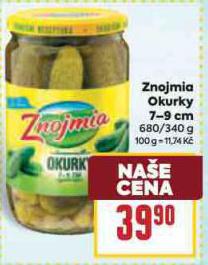 ZNOJMIA OKURKY