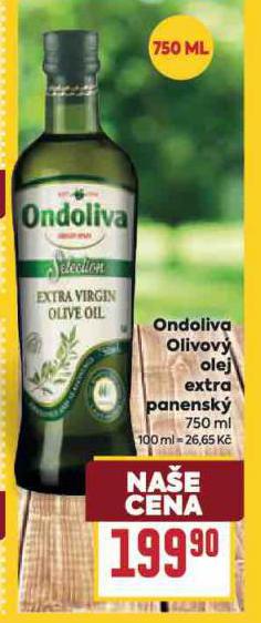 ONDOLIVA OLIVOV OLEJ EXTRA PANENSK