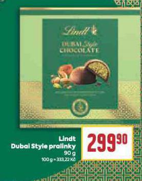 LINDT DUBAI STYLE PRALINKY
