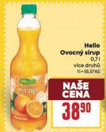 HELLO OVOCN SIRUP