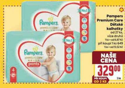 PAMPERS PREMIUM CARE DTSK KALHOTKY