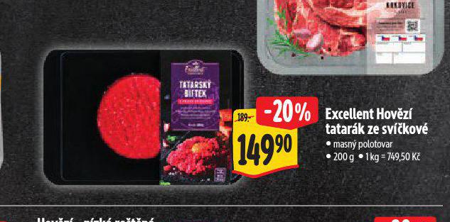 HOVĚZÍ TATARÁK ZE SVÍČKOVÉ