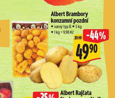 BRAMBORY KONZUMN POZDN