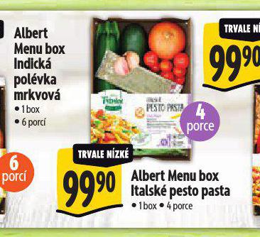 MENU BOX ITALSK PESTO PASTA