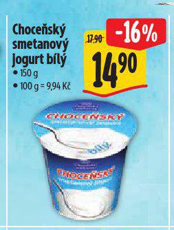 CHOCESK SMETANOV JOGURT