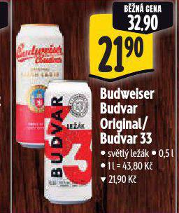PIVO BUDWEISER BUDVAR