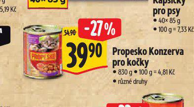 PROPESKO KONZERVA PRO KOKY