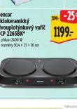 SENCOR SKLOKERAMICKÝ DVOUPLOTÝNKOVÝ VAŘIČ