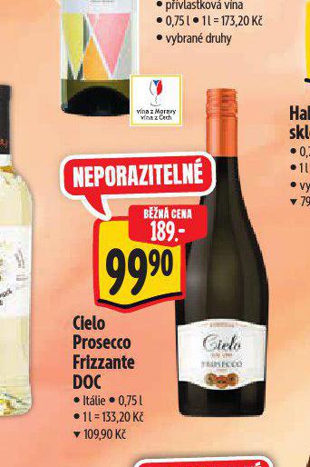 CIELO PROSECCO FRIZZANTE DOC