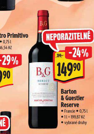 BARTON & GUESTIER RESERVE