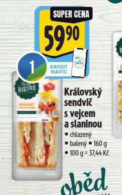 KRLOVSK SENDVI S VEJCEM A SLANINOU