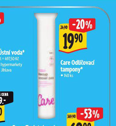 CARE ODLIOVAC TAMPONY