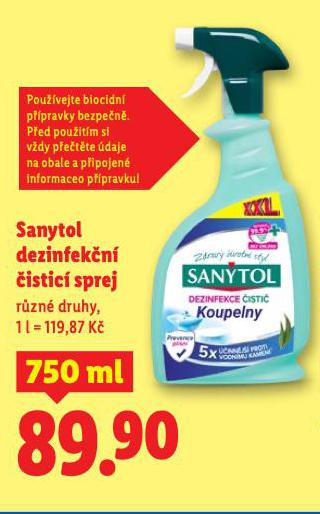 SANYTOL DEZINFEKN SPREJ