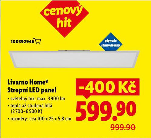LIVARNO HOME STROPN LED PANEL