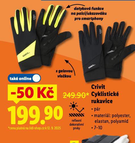 CRIVIT CYKLISTICK RUKAVICE