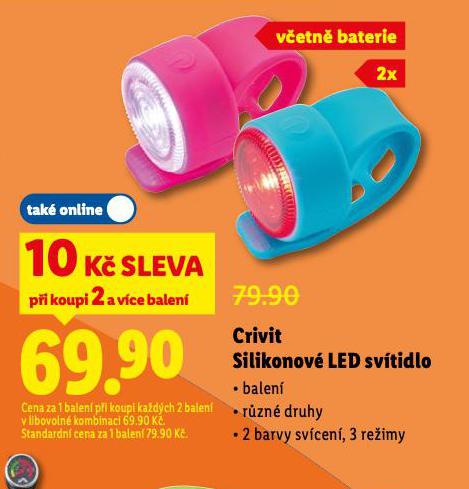 CRIVIT SILIKONOV LED SVTIDLO