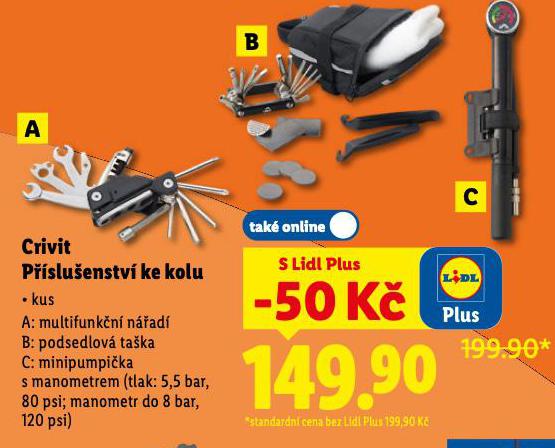 CRIVIT PSLUENSTV KE KOLU MINIPUMPIKA S MANOMETREM