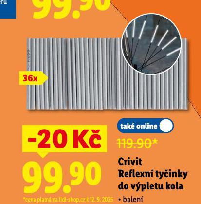 CRIVIT REFLEXN TYINKY DO VPLETU KOLA