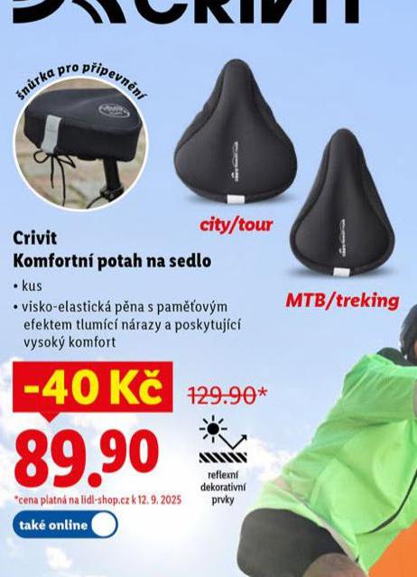 CRIVIT KOMFORTN POTAH NA SEDADLO CITY/TOUR