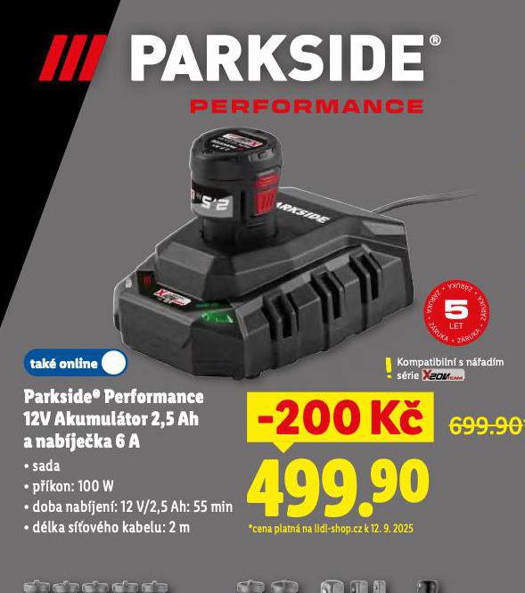PARKSIDE PERFORMANCE 12V AKUMULTOR 