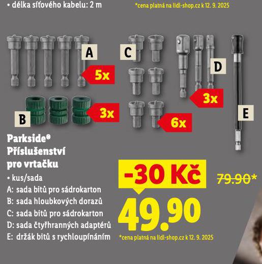 PARKSIDE PSLUENSTV PRO VRTAKU SADA BIT PRO SDROKARTON
