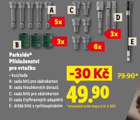 PARKSIDE PSLUENSTV PRO VRTAKU SADA HLOUBKOVCH DORAZ
