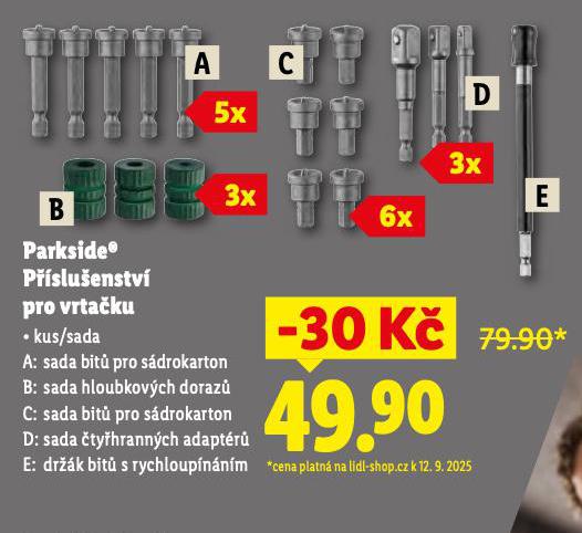 PARKSIDE PSLUENSTV PRO VRTAKU SADA TYHRANNCH ADAPTR