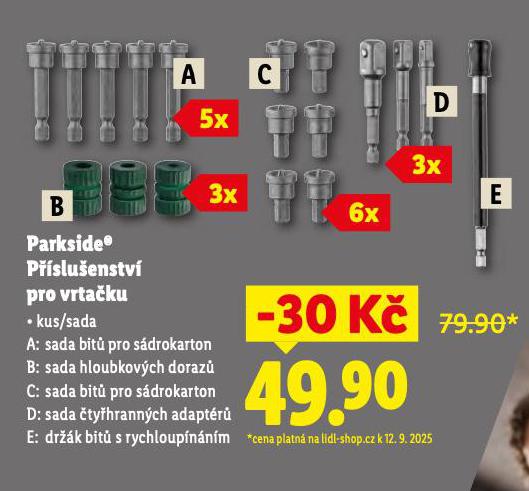 PARKSIDE PSLUENSTV PRO VRTAKU DRK BIT S RYCHLOUPNNM