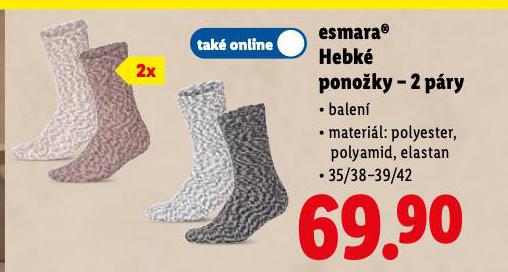 ESMARA HEBK PONOKY - 2 PRY