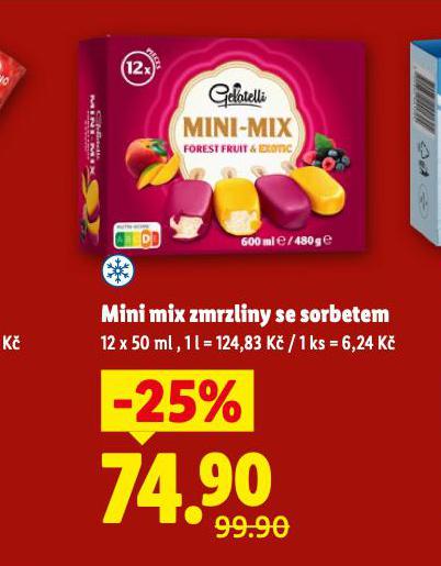 MINI MIX ZMRZLINY SE SORBETEM