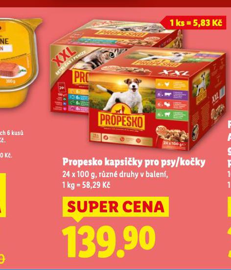 PROPESKO KAPSIKY PRO PSY
