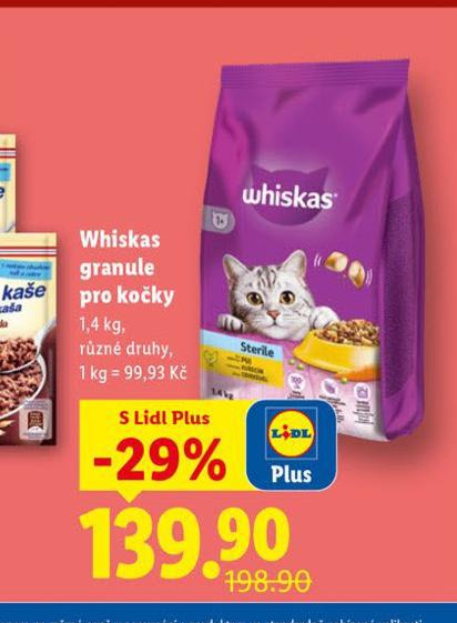 WHISKAS GRANULE PRO KOKY