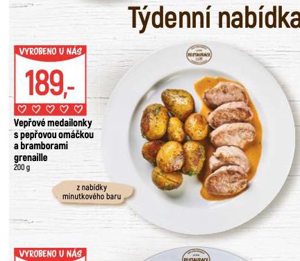 VEPOV MEDAILONKY S PEPOVOU OMKOU A BRAMBORAMI GRENAILLE