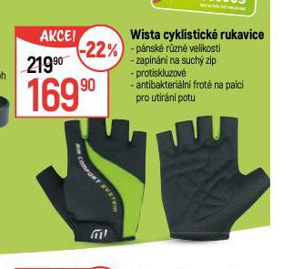 WISTA CYKLISTICK RUKAVICE