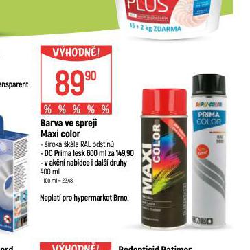BARVA VE SPREJI