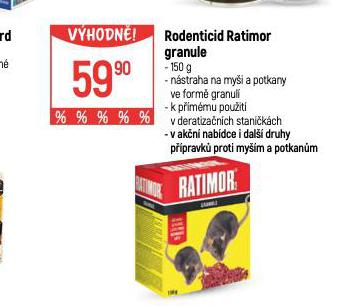 RODENTICID RATIMOR GRANULE