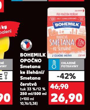 BOHEMILK OPONO SMETANA KE LEHN