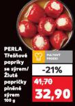 PERLA ŽLUTÉ PAPRIČKY PLNĚNÉ SÝREM