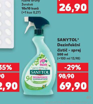 SANYTOL DEZINFEKN SPREJ