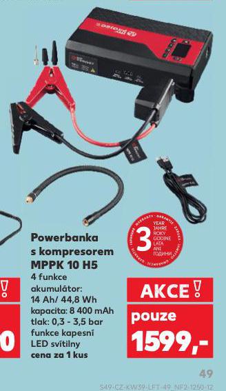 POWERBANKA S KOMPRESOREM