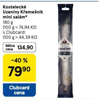 KOSTELECK UZENINY KEMENK MINI SALM