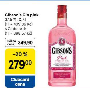 GIBSONS GIN PINK