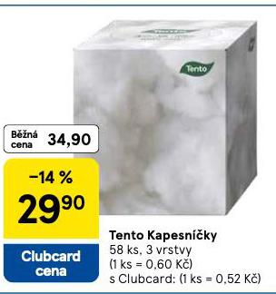 TENTO KAPESNKY