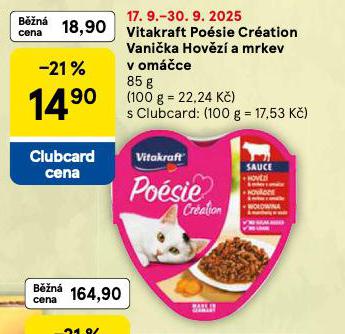 VITAKRAFT POSIE CRATION VANIKA HOVZ PRO KOKY V OMCE