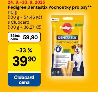 PEDIGREE DENTASTIX POCHOUTKY PRO PSY