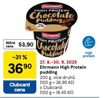 EHRMANN HIGH PROTEIN PUDDING
